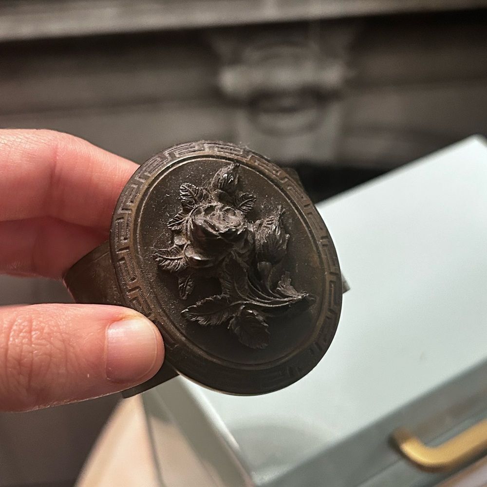 Brown Greek Key Design Bracelet